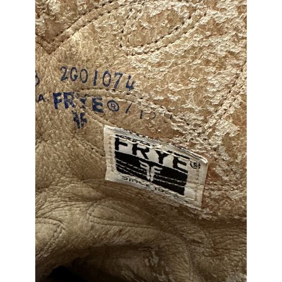 Frye Womens 8 True Vintage 70’s Western Cowgirl Cowboy Boots Redwood USA MADE - Picture 16 of 16